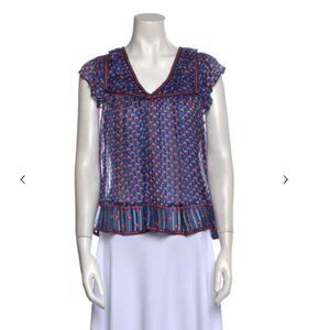 Ulla Johnson Silk Printed Blouse